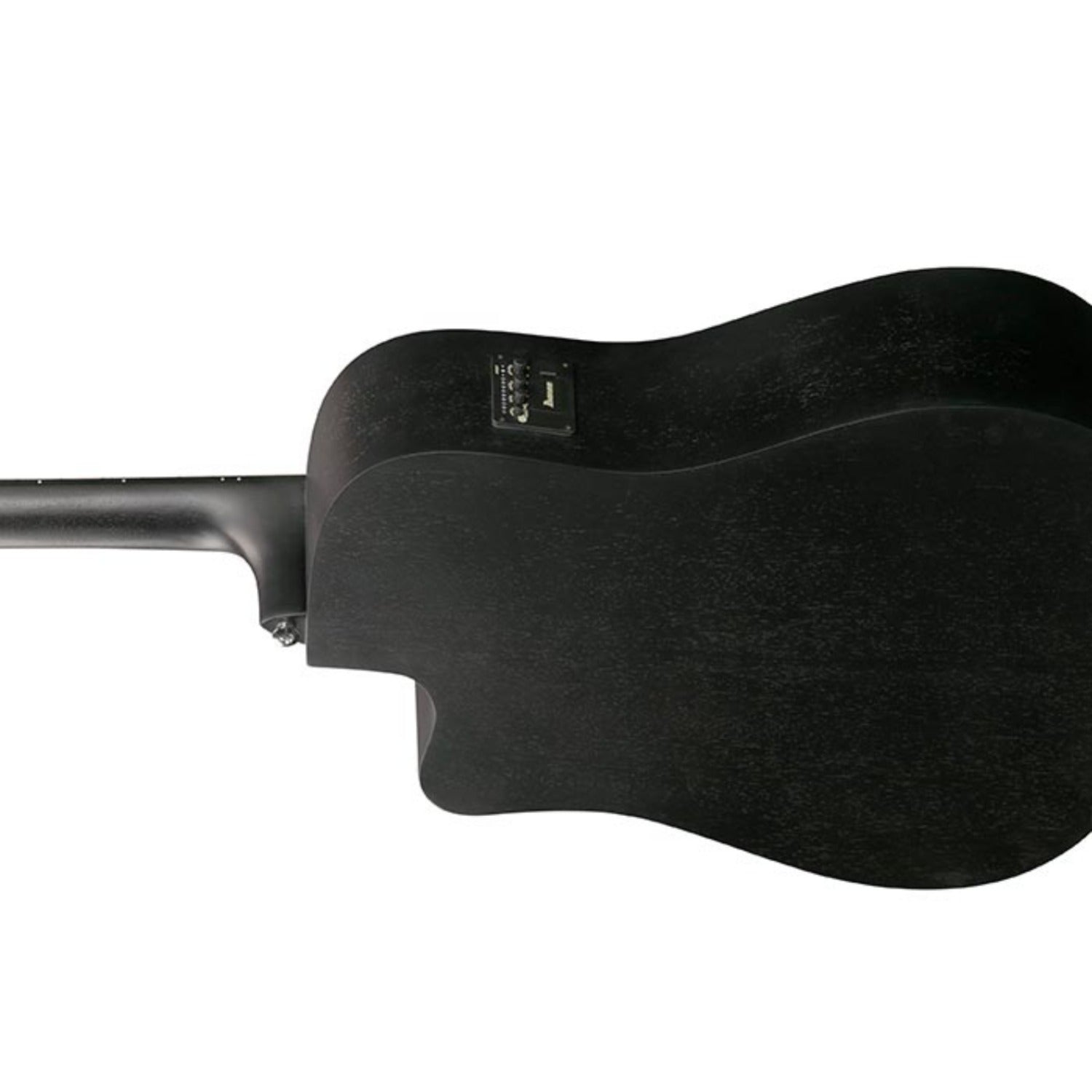 Ibanez Electro Acoustic Guitars Weathered Black Open Pore Ibanez V44CE Semi 6 String Electro Acoustic Guitar