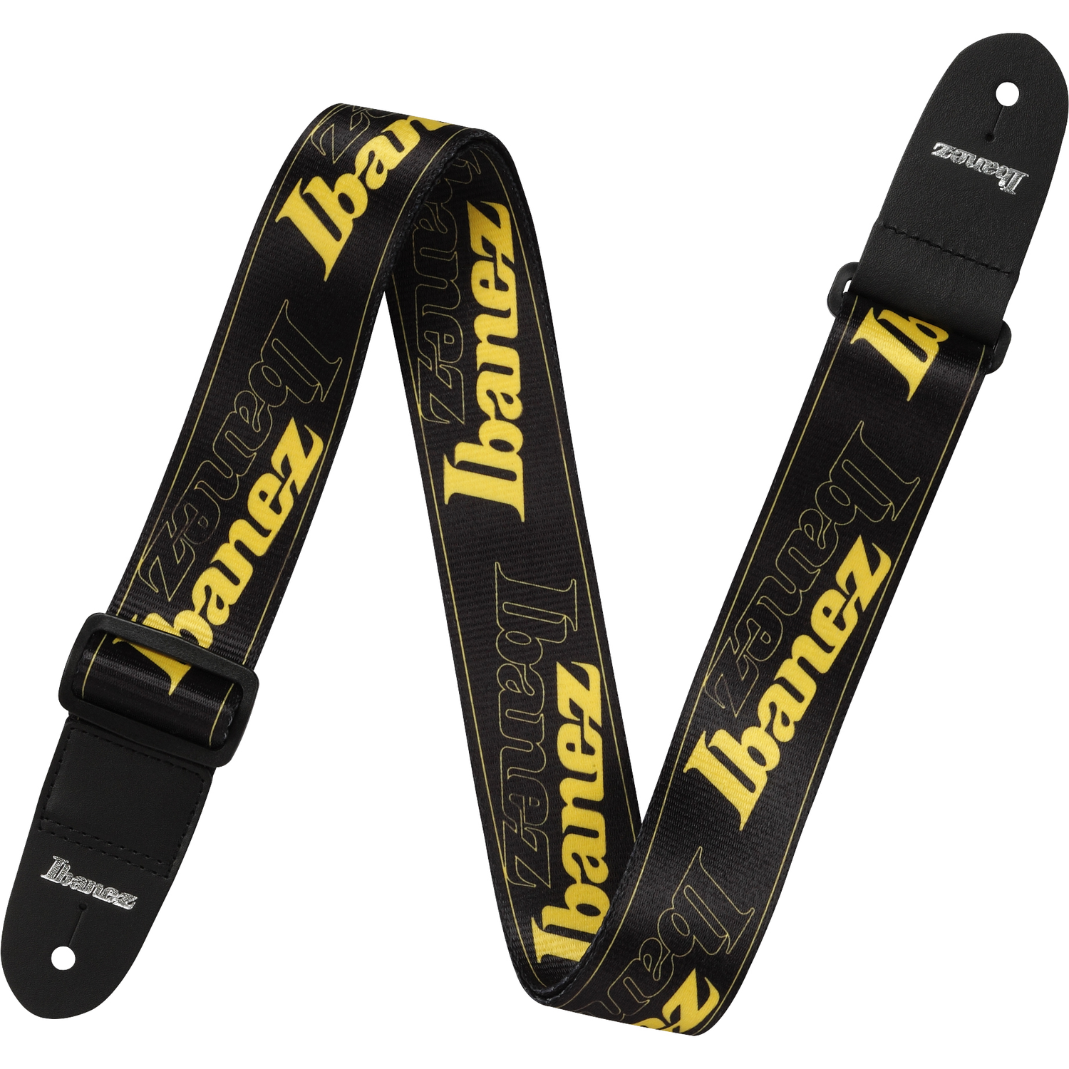 Ibanez Guitar Straps Yellow Ibanez GSD50 Logo Nylon Guitar Strap