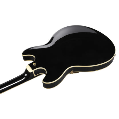 Ibanez Hollow & Semi-Hollow Electric Guitars Black Ibanez AS93SP AS Series 6 String Hollow Bodies Electric Guitar