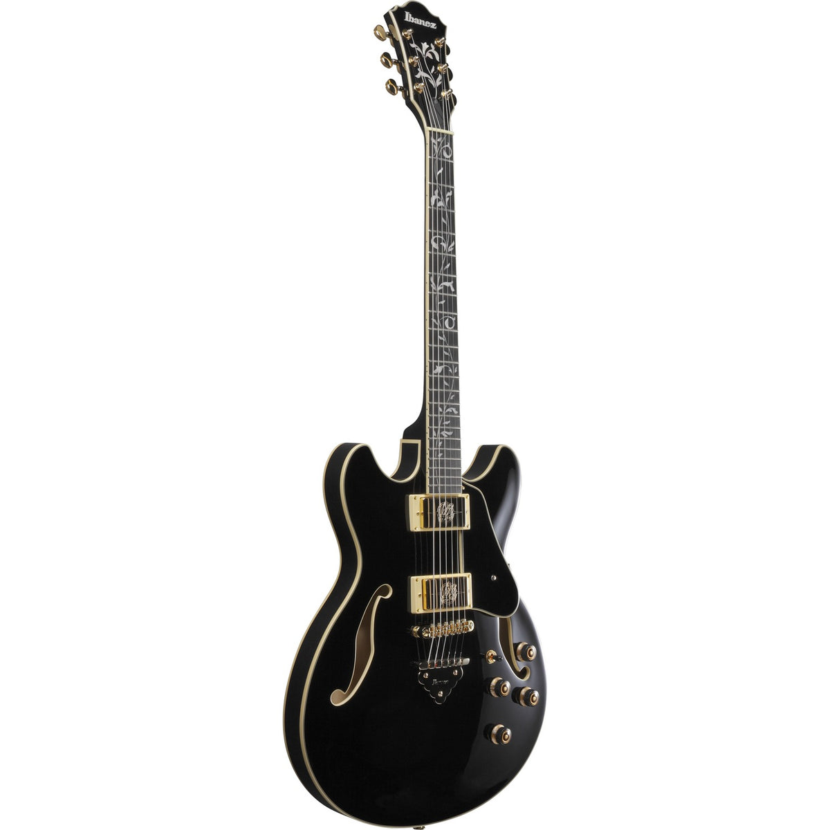 Ibanez Hollow & Semi-Hollow Electric Guitars Black Ibanez AS93SP AS Series 6 String Hollow Bodies Electric Guitar