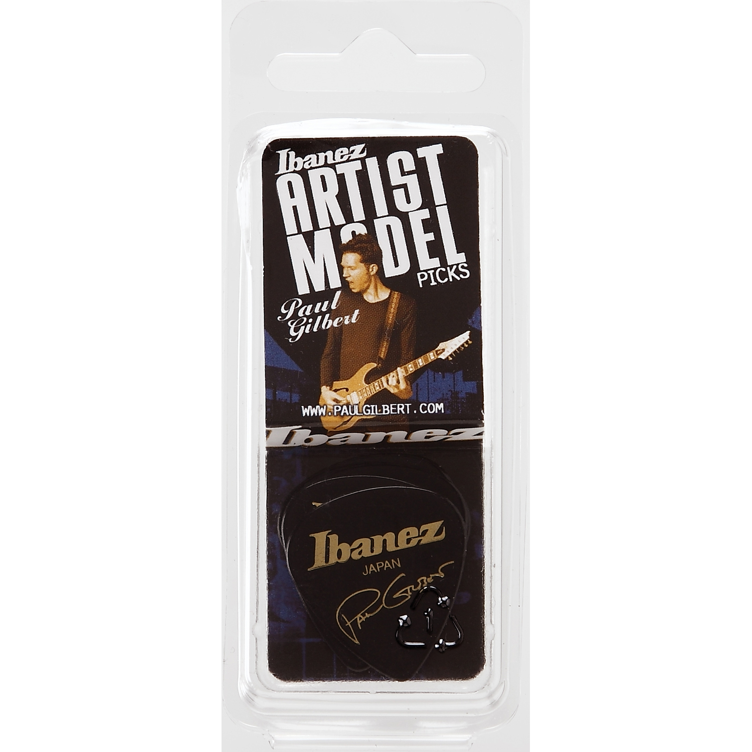 Ibanez Picks Black Ibanez B1000PG Paul Gilbert Guitar Picks - Set of 6