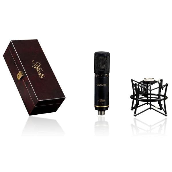 icon condenser microphones icon apollo large-diaphragm condenser microphone with shock mount