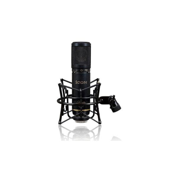 icon condenser microphones icon apollo large-diaphragm condenser microphone with shock mount