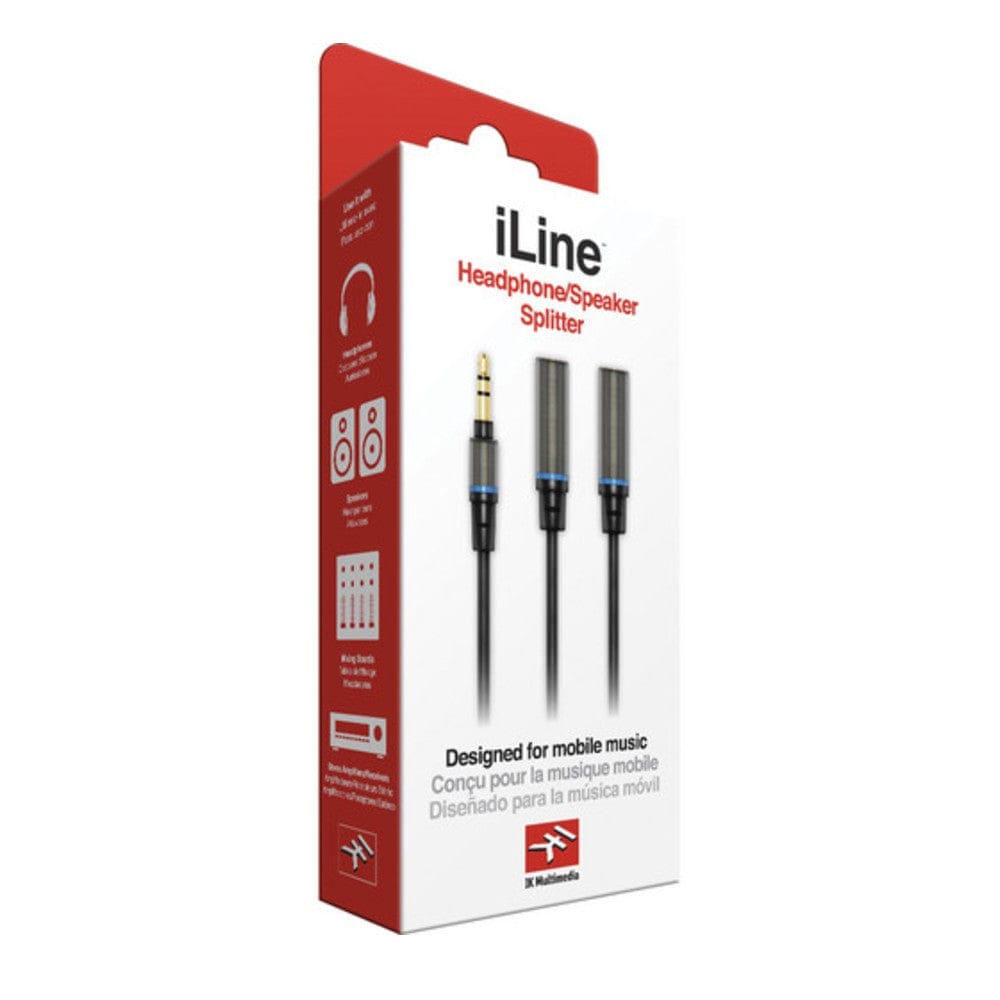 ik multimedia cables and connectors ik multimedia 11.8 inch headphone splitter 1/8 inch stereo male to 2x 1/8 inch stereo female cable