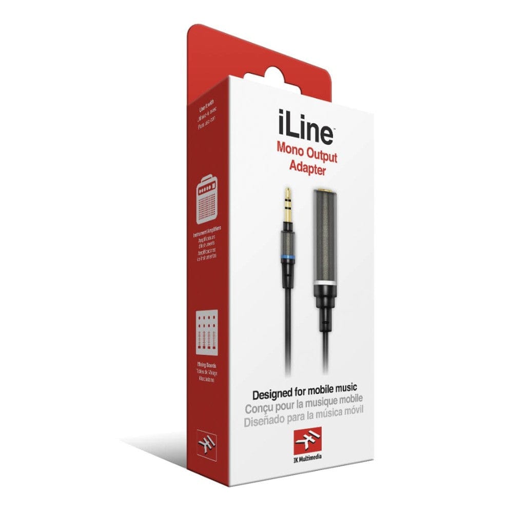 IK Multimedia Cables and Connectors IK Multimedia I Line Mono Output Adapter Cable - Black