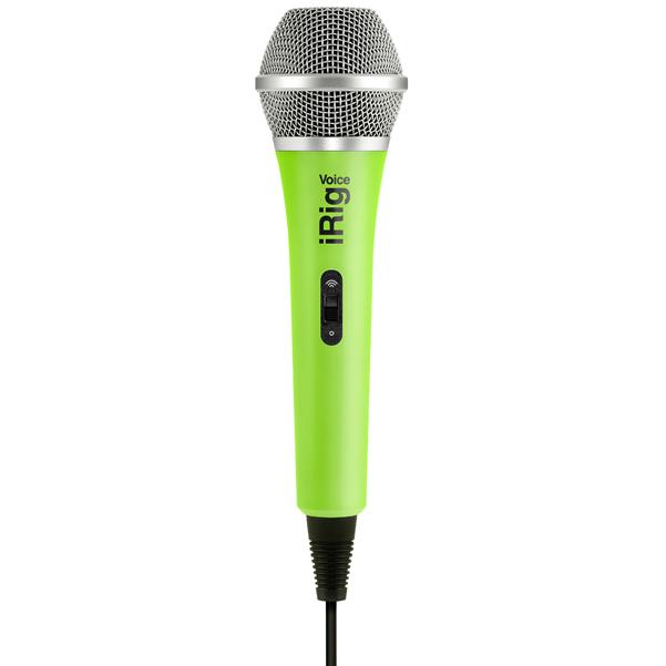 IK Multimedia Condenser Microphones Green IK Multimedia iRig Voice Handheld Condenser Microphone for Smartphones and Tablets