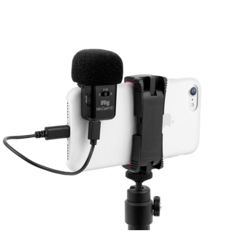 ik multimedia condenser microphones ik multimedia irig mic cast hd dual sided digital voice condenser microphone