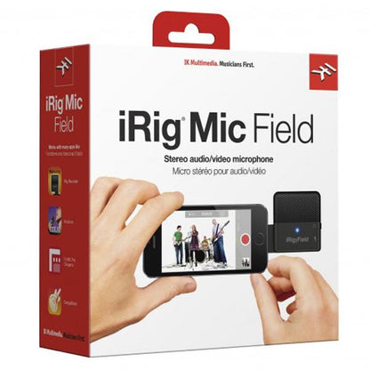 IK Multimedia Condenser Microphones IK Multimedia iRig Mic Field Stereo Plug-in Condenser Microphone