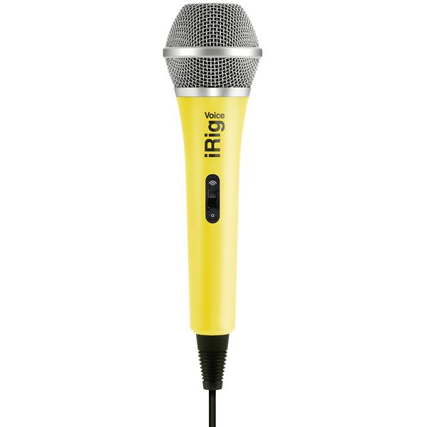 IK Multimedia Condenser Microphones Yellow IK Multimedia iRig Voice Handheld Condenser Microphone for Smartphones and Tablets