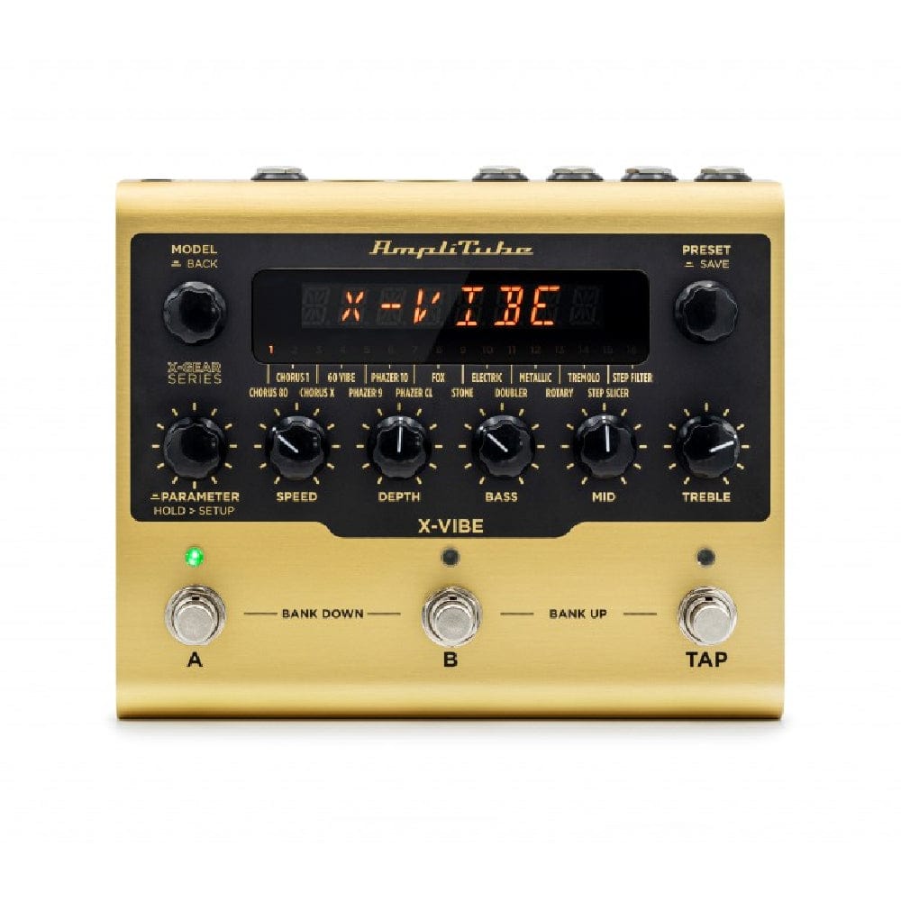 ik multimedia effect pedals gold ik multimedia amplitube x-vibe modulation pedal   