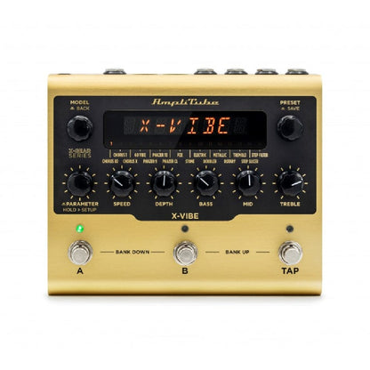 ik multimedia effect pedals gold ik multimedia amplitube x-vibe modulation pedal   