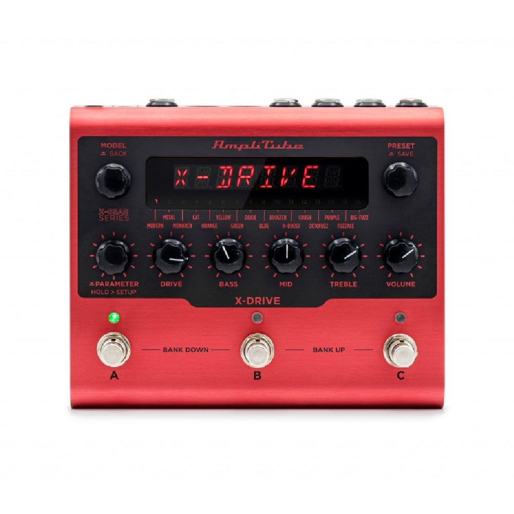IK Multimedia Effect Pedals Red IK Multimedia AmpliTube X-DRIVE Distortion Pedal
