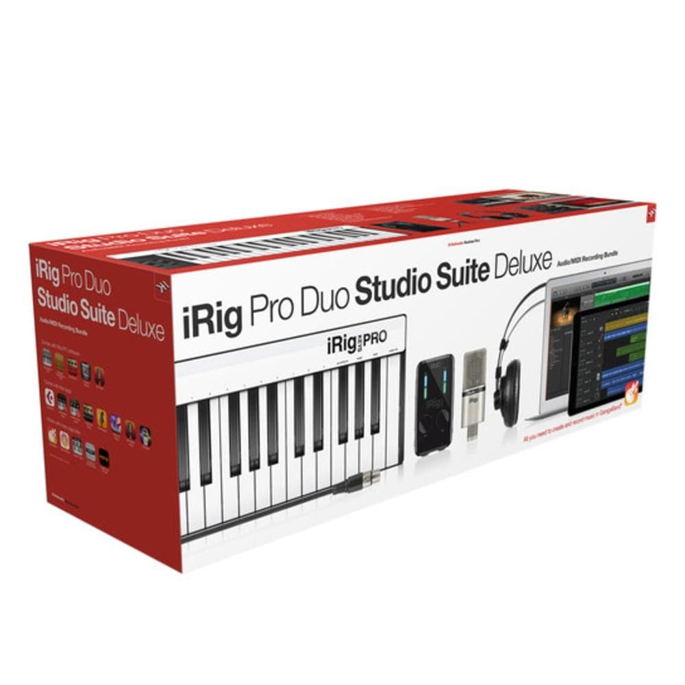 ik multimedia midi keyboards ik multimedia irig pro duo studio suite deluxe - music production bundle