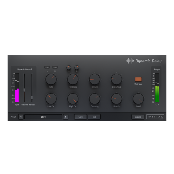 INITIAL AUDIO Virtual Processors Initial Audio Dynamic Delay: Dynamic Delay – Professional Audio Software & Plugin