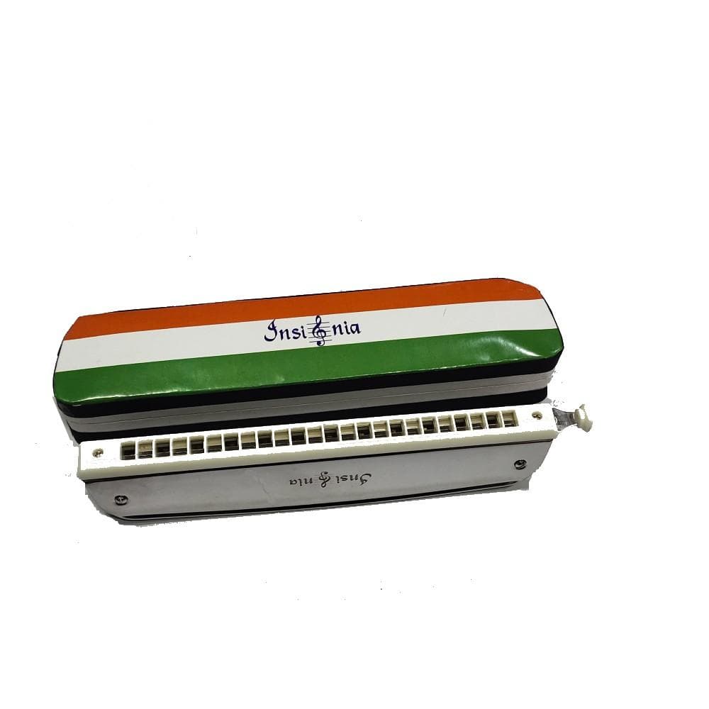insignia harmonicas insignia smc 24 key c 24 hole chromatic harmonica - black