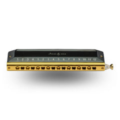 Insignia Harmonicas Insignia SMC 64 16 Hole Chromatic Harmonica - Black