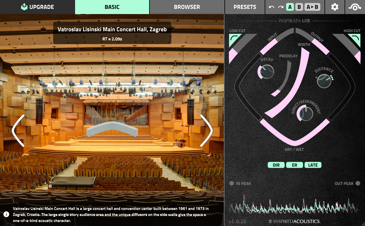 INSPIRED ACOUST Virtual Processors UPGRADE Inspirata Personal to Immersive Edition: Inspirata Upgrade – Professional Audio Software & Plugin