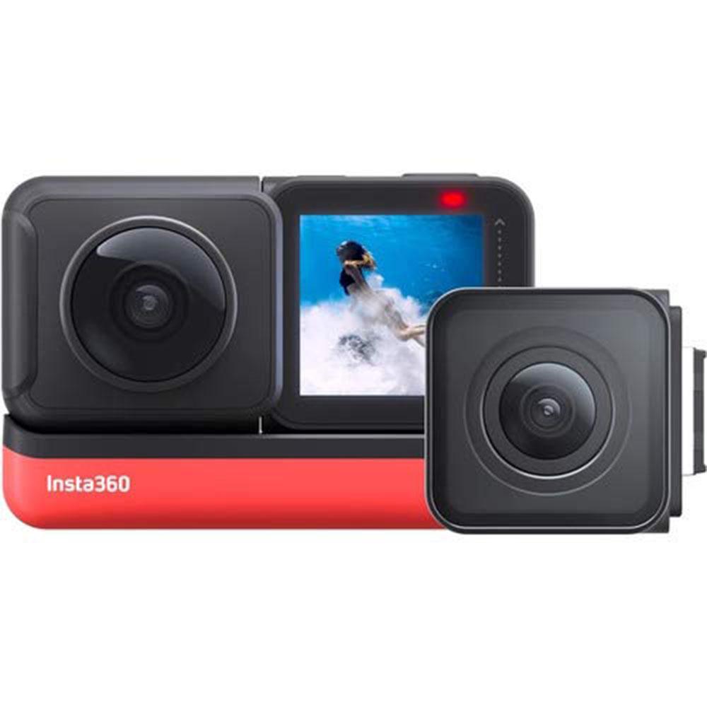 insta360 action cameras black insta360 one r twin edition digital still image & video action camera   