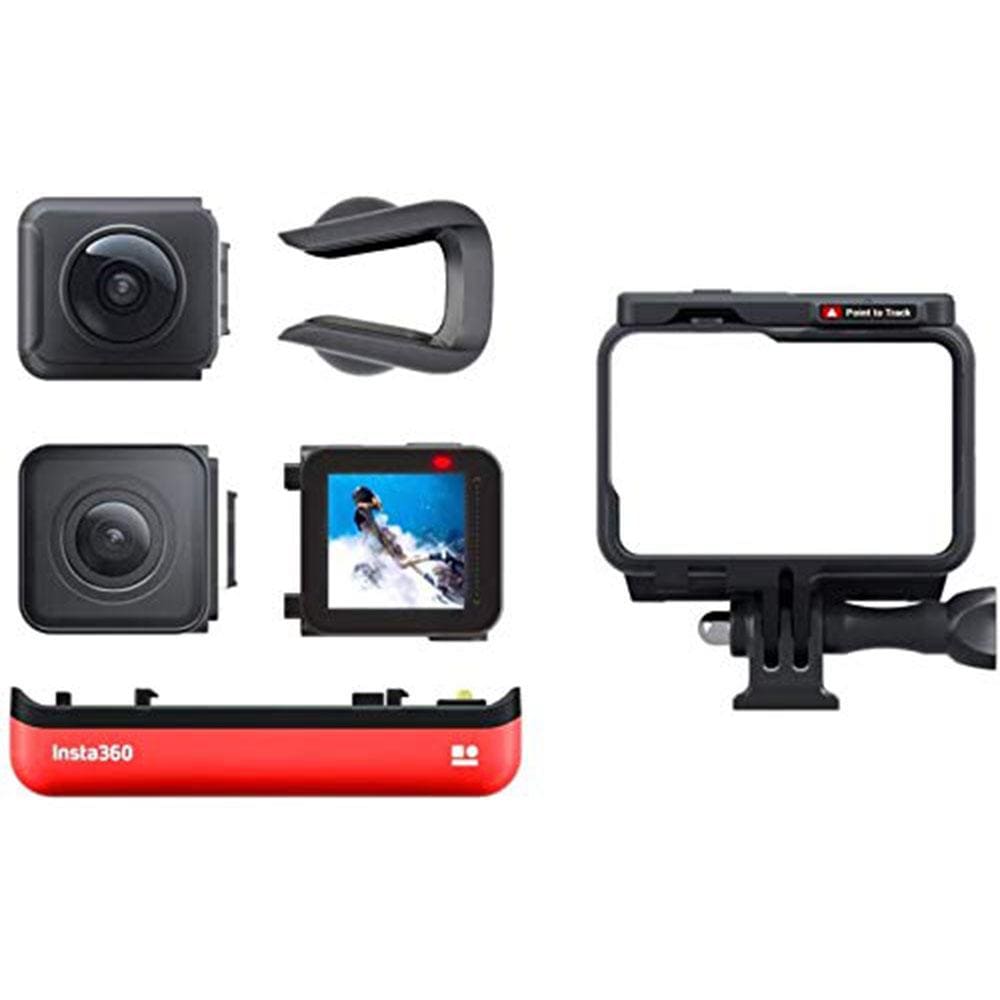 insta360 action cameras black insta360 one r twin edition digital still image & video action camera   