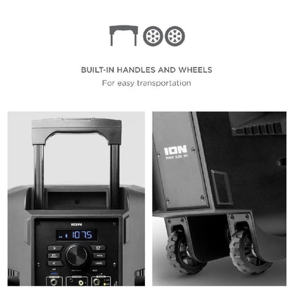Ion Audio Bluetooth Speakers ION Audio Power Glow 300 Battery Powered Bluetooth Speaker System with Light