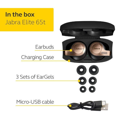 Jabra True Wireless In-Ear Headphones Jabra Elite 65t True Wireless In-Ear Buds