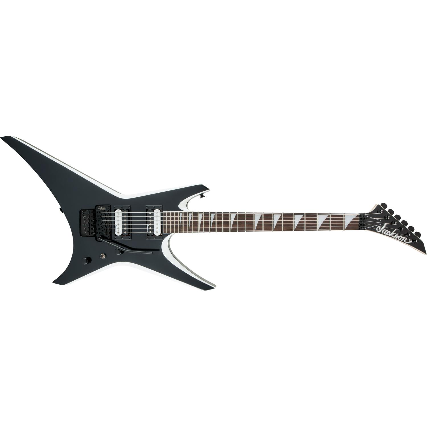 Jackson Electric Guitars Black with White Bevel Jackson JS32 Warrior Electric Guitar
