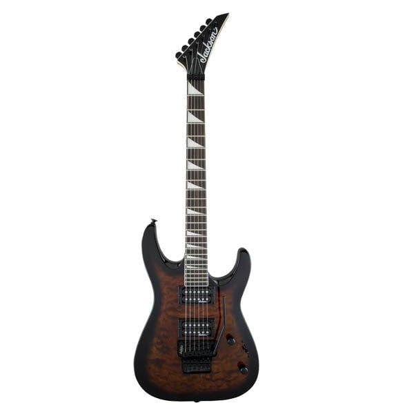 jackson electric guitars dark sunburst jackson js32q dinky quilt maple archtop electric guitar    #color_dark-sunburst