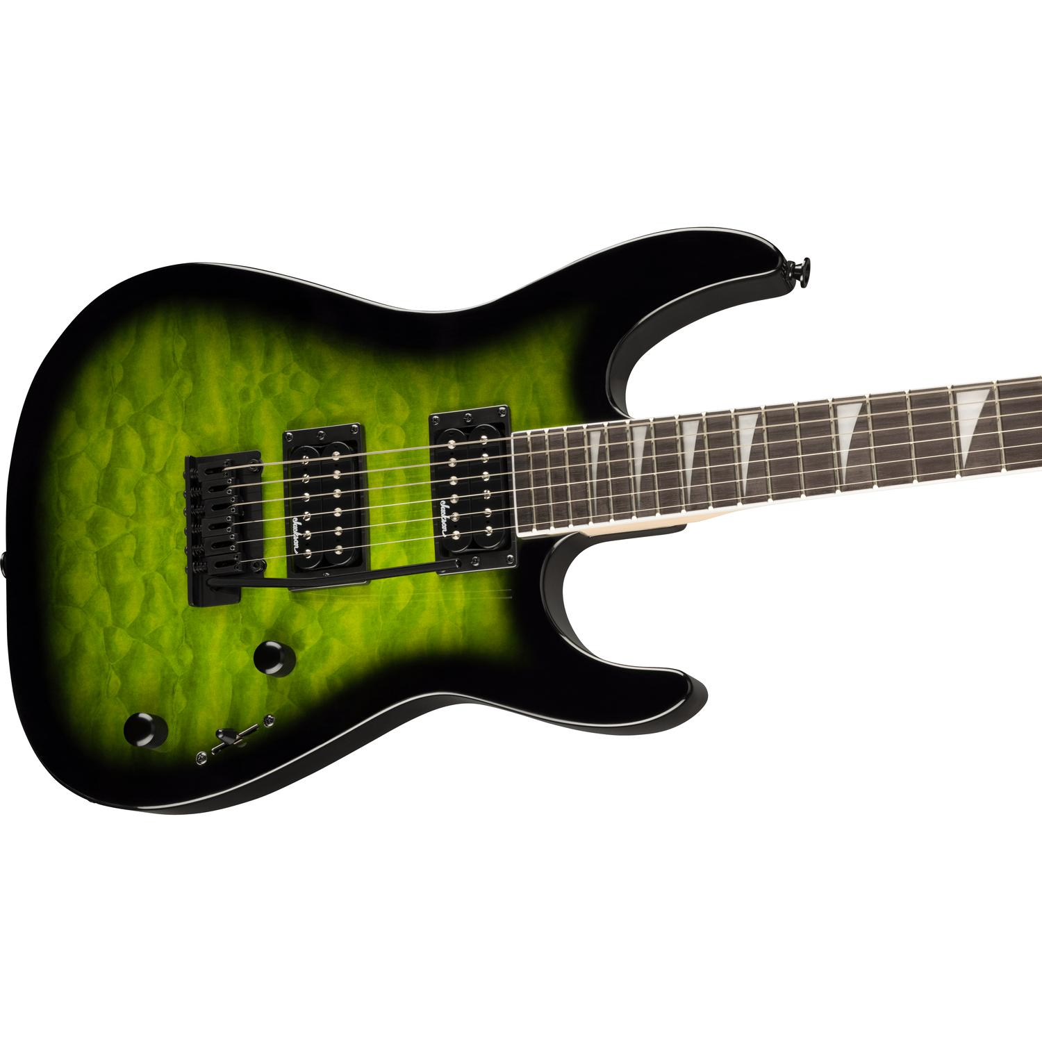 Jackson Electric Guitars Jackson JS20 DKQ 2PT JS Series Dinky 6 String Electric Guitar#color_transparent-green-burst