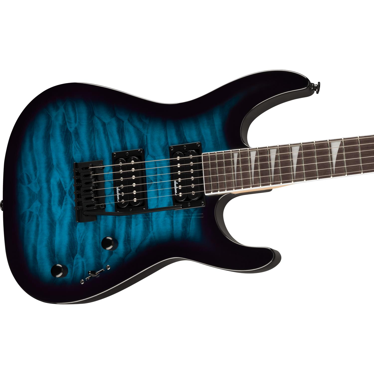 Jackson Electric Guitars Jackson JS20 DKQ 2PT JS Series Dinky 6 String Electric Guitar#color_transparent-blue-burst