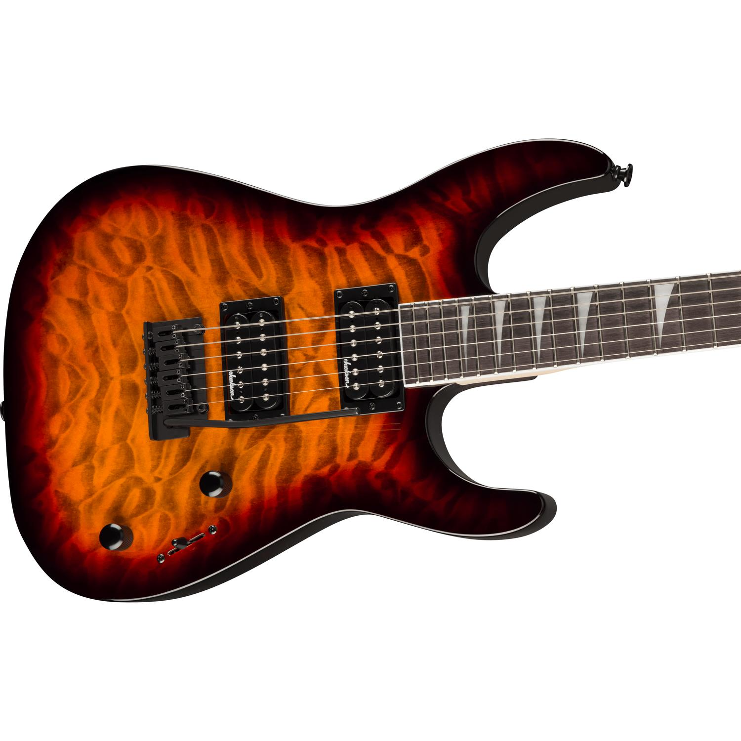 Jackson Electric Guitars Jackson JS20 DKQ 2PT JS Series Dinky 6 String Electric Guitar#color_tobacco-burst