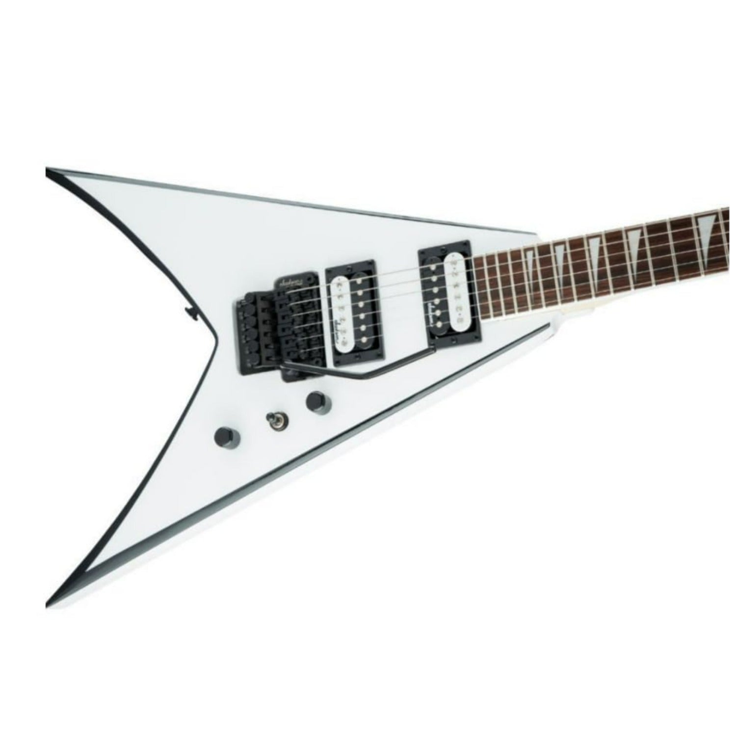 Jackson Electric Guitars Jackson JS32 King V Electric Guitar #color_white-with-black-bevels