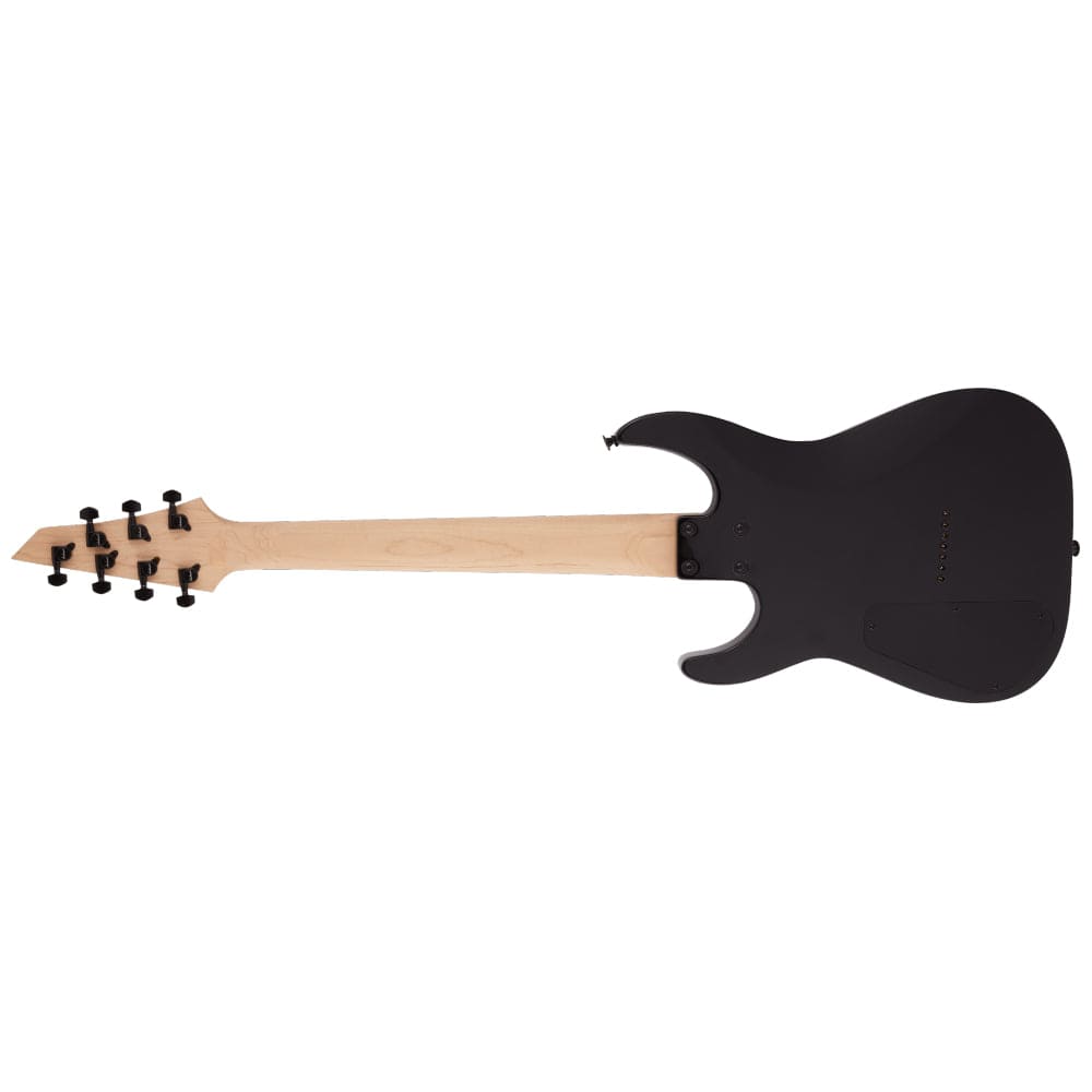 jackson electric guitars transparent black burst jackson js series js22q-7 dinky arch top 7 string electric guitar - transparent black burst   