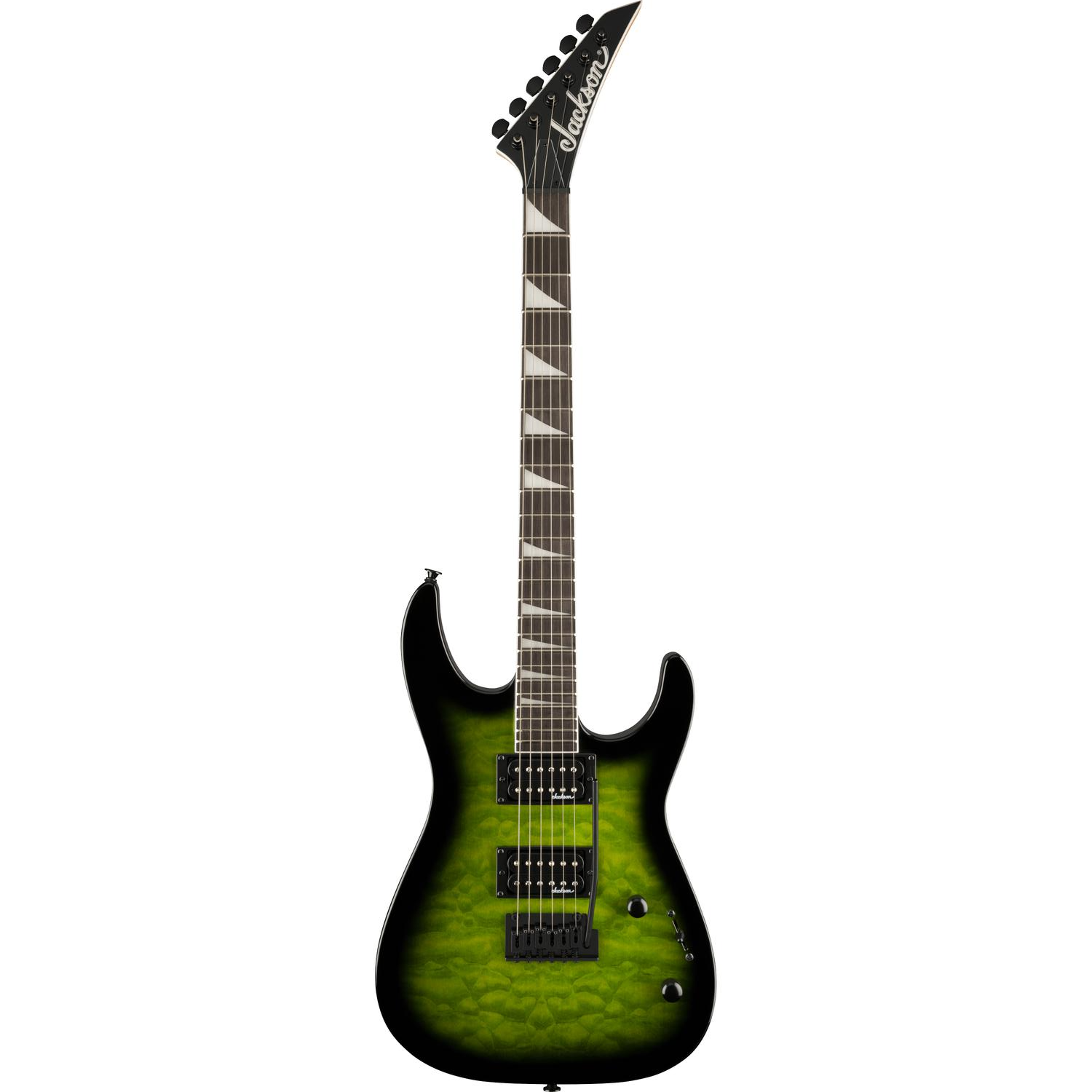 Jackson Electric Guitars Transparent Green Burst Jackson JS20 DKQ 2PT JS Series Dinky 6 String Electric Guitar#color_transparent-green-burst