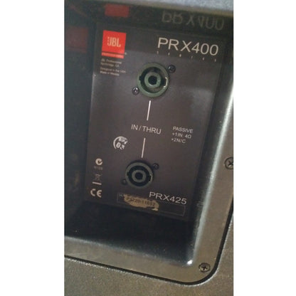 jbl active pa speakers jbl prx425 2-way loudspeaker system - open box b stock