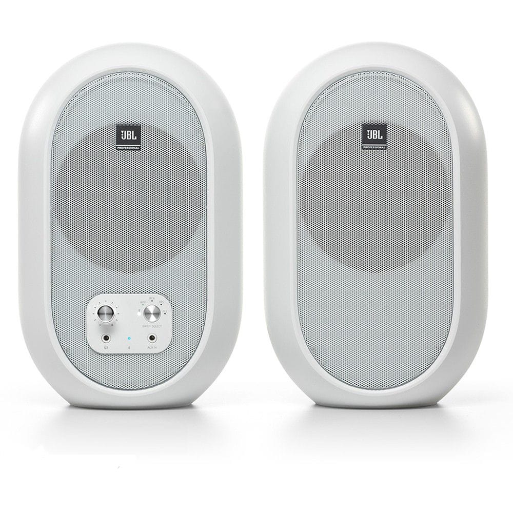 JBL Bluetooth Speakers White JBL 104 BT Compact Desktop Reference Monitors with Bluetooth