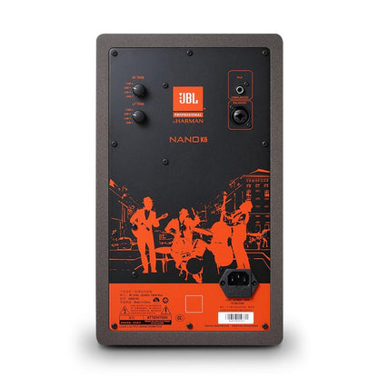jbl monitor speakers black jbl nano k6 6-inch full range powered reference monitor speaker - black     