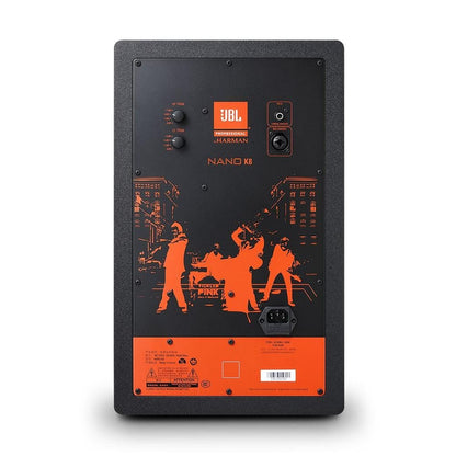 jbl monitor speakers black jbl nano k8 8-inch full range powered reference monitor speaker single - black 