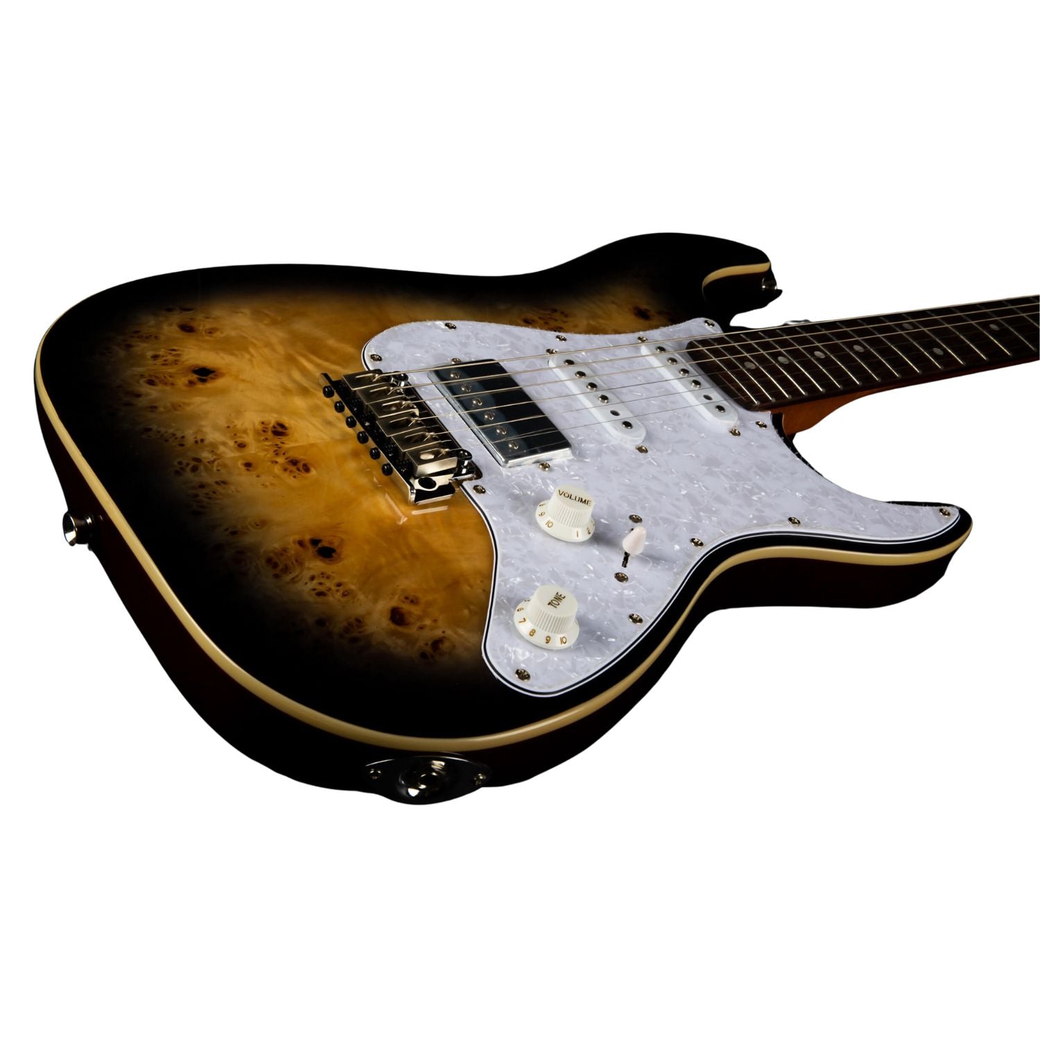 Jet Electric Guitars Transparent Brown Jet JS-450 6 String Electric Guitar 