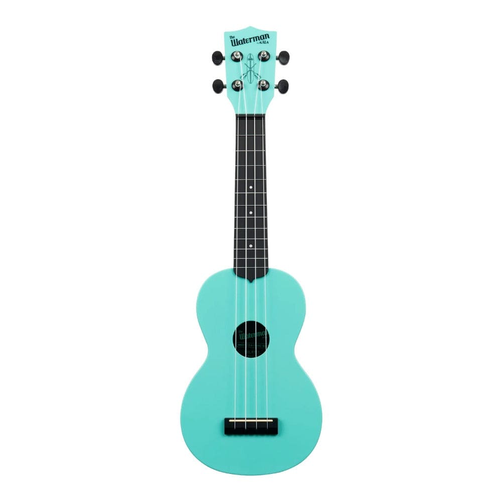 Kala Soprano Ukuleles Aqua Mist Kala KA-WMG-BL-S Glow-in-the-Dark Waterman Soprano Ukulele with Bag