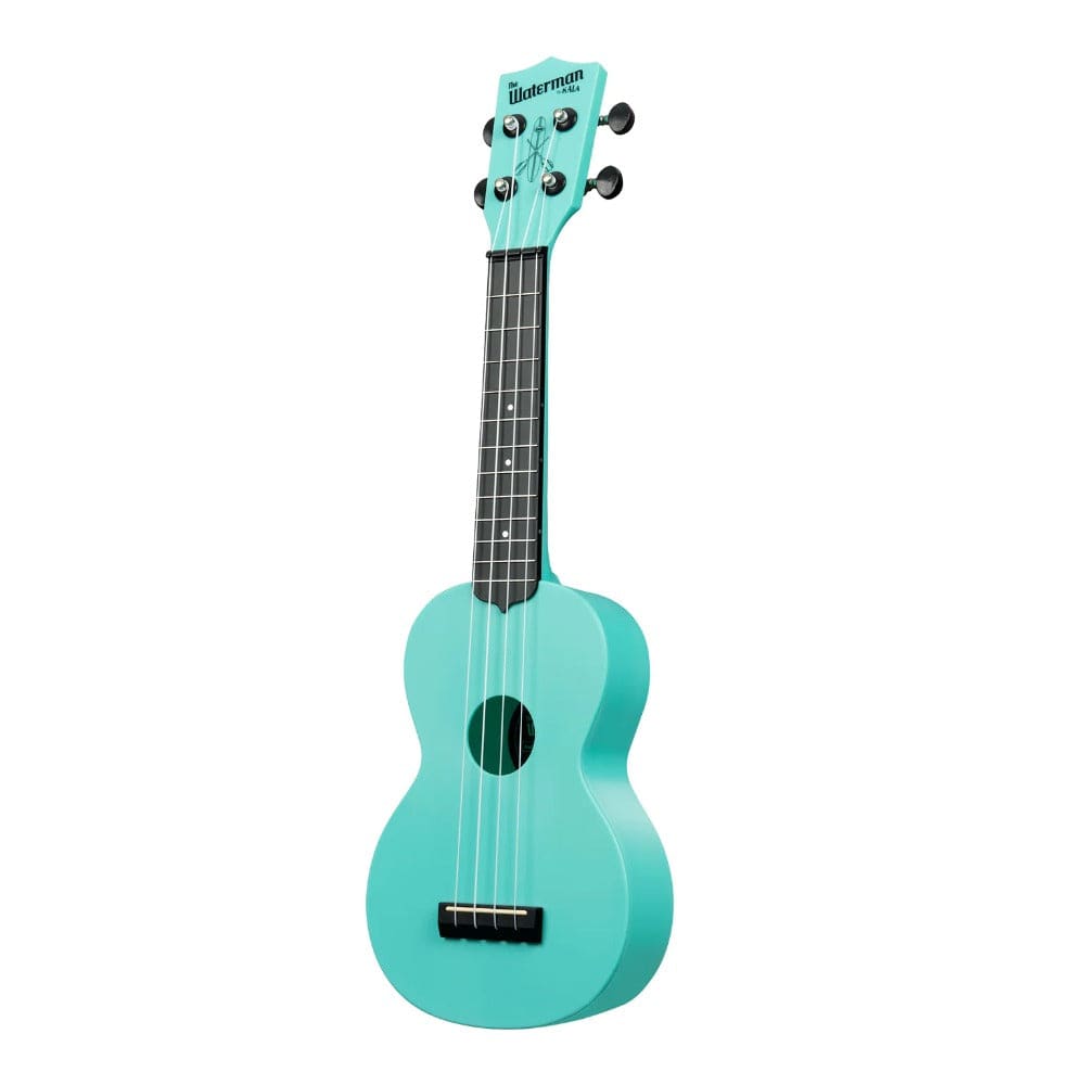 Kala Soprano Ukuleles Aqua Mist Kala KA-WMG-BL-S Glow-in-the-Dark Waterman Soprano Ukulele with Bag