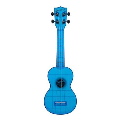 Kala Soprano Ukuleles Cobalt Blue Kala KA-WMT Transparent Waterman Soprano Ukulele with Bag 
