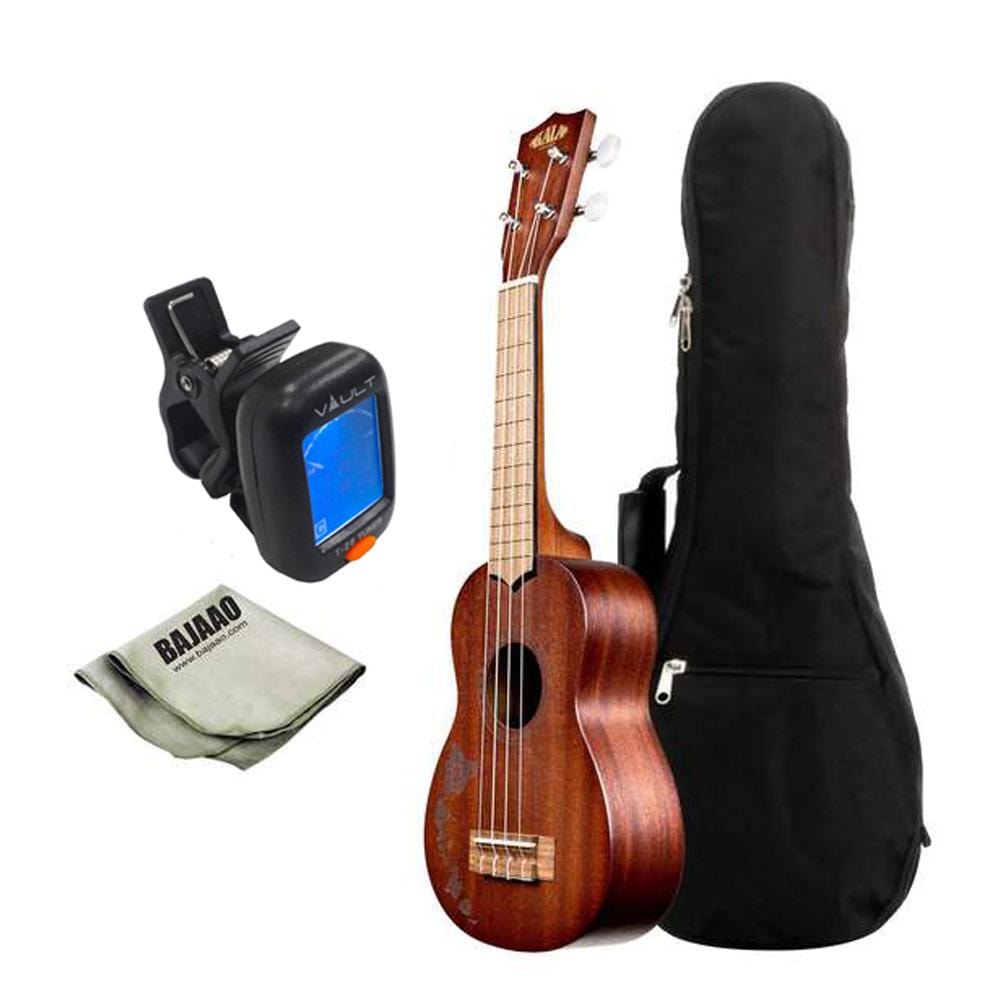 kala soprano ukuleles kala ka-15s-h1 soprano standard ukulele bundle