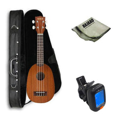 Kala Soprano Ukuleles Kala KA-P Mahogany Pineapple Soprano Deluxe Ukulele Bundle