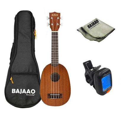 kala soprano ukuleles kala ka-p mahogany pineapple soprano standard ukulele bundle