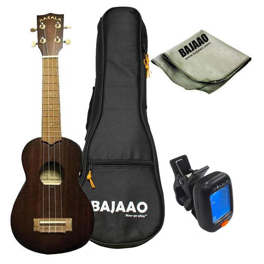 kala soprano ukuleles kala mk-se makala soprano ukulele with eq bundle with bag, polishing cloth & tuner