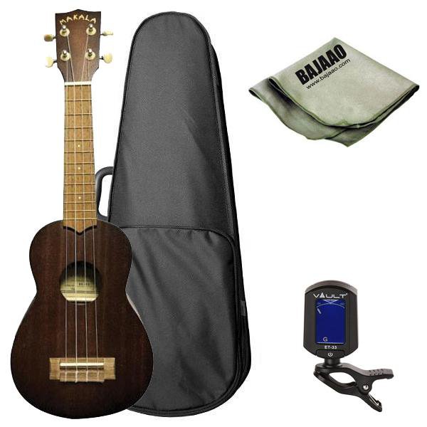 kala soprano ukuleles kala mk-se makala soprano ukulele with eq bundle with case, polishing cloth & tuner