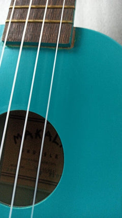 Kala Soprano Ukuleles Kala MK-SS Makala Soprano Ukulele-Vintage Satin Finish- Blue - Open Box B Stock
