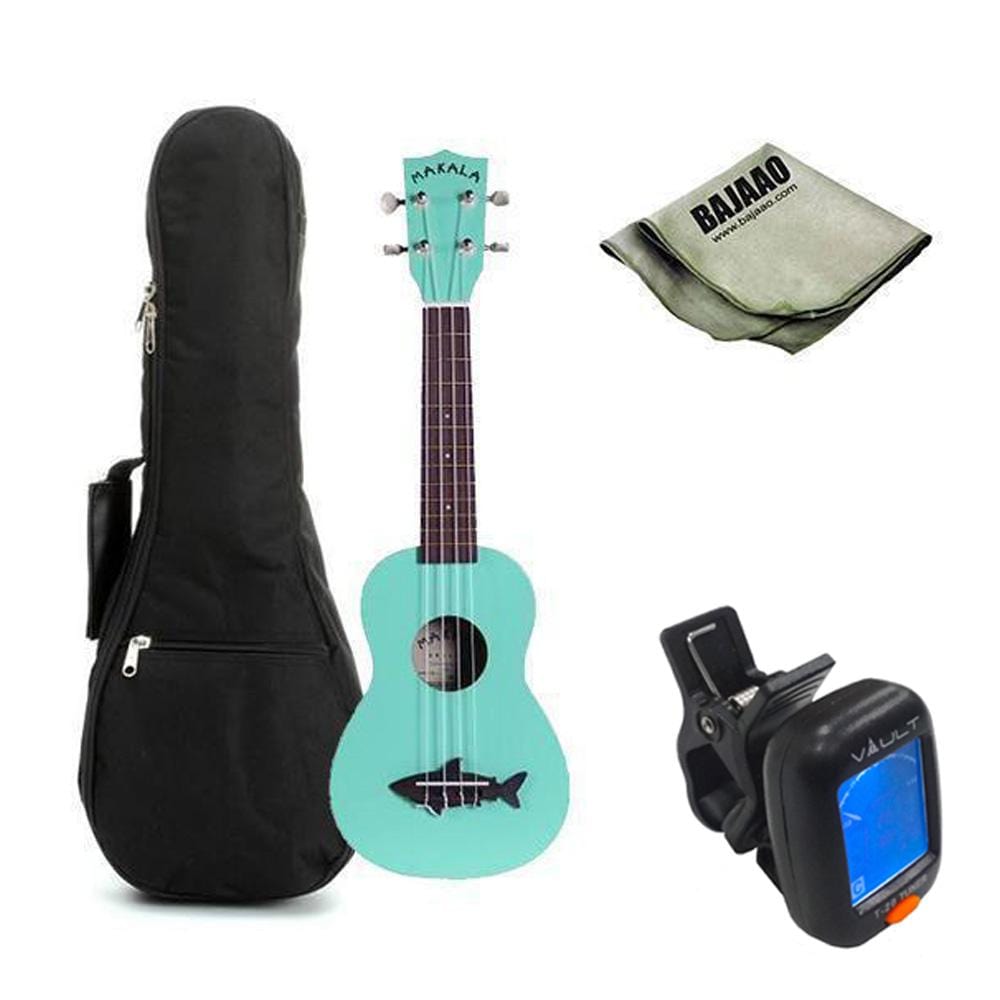 kala soprano ukuleles kala mk-ss makala soprano ukulele with vintage satin finish standard ukulele bundle