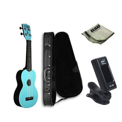 Kala Soprano Ukuleles Kala MK-SWB Makala Waterman Soprano Deluxe Ukulele Bundle