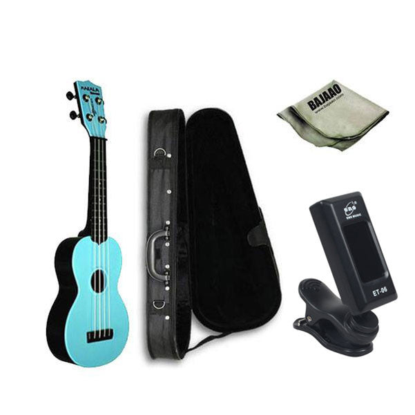 Kala Soprano Ukuleles Kala MK-SWB Makala Waterman Soprano Deluxe Ukulele Bundle